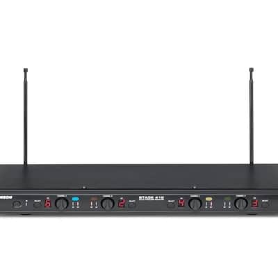 Samson Stage 412 4 Channel Wireless Hand Held Microphone System - Black - Black image 2