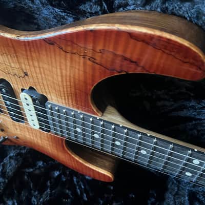 Suhr Modern Spalt Maple Brown Burst: Black Limba Body image 7