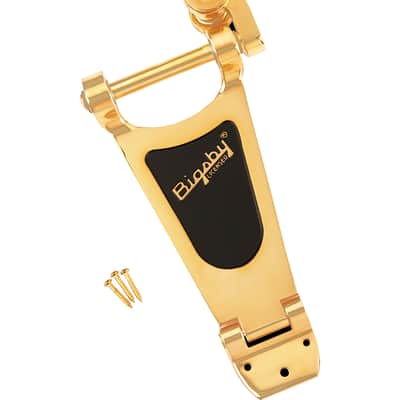 009-4579-000 Bigsby B60 Guitar Vibrato Tailpiece with Tremolo Bar Gold image 1
