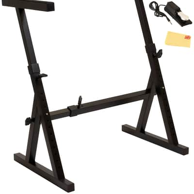 Ultimate Support JS-Z1000 JamStands Adjustable-Height Z-Style Keyboard Stand w/ Sustain Pedal image 1