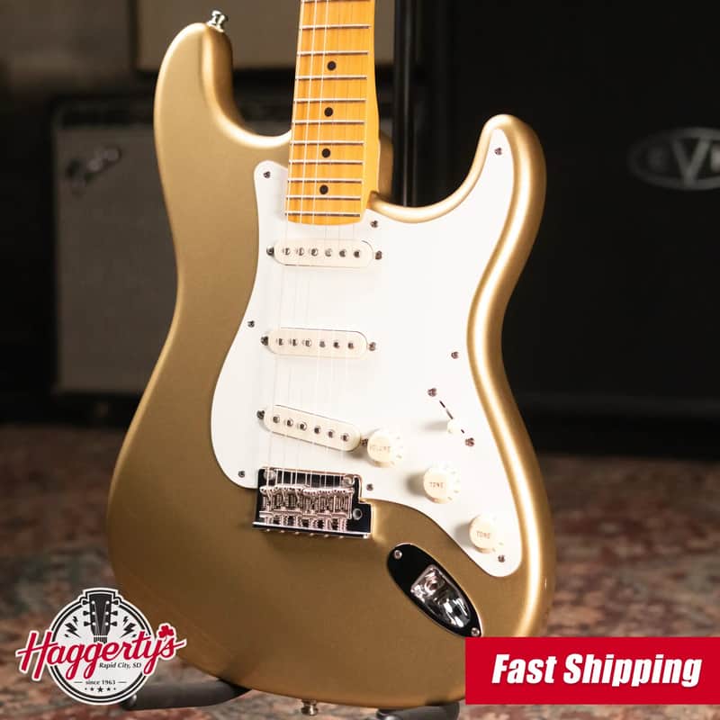 Fender Lincoln Brewster Signature Stratocaster Electric Guitar - Aztec Gold with Hardshell Case - Used