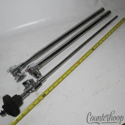*Tama Boom Arm Cymbal Rod Stand 2 Extension Tubes Chrome Aichi Japan Tilter* image 5
