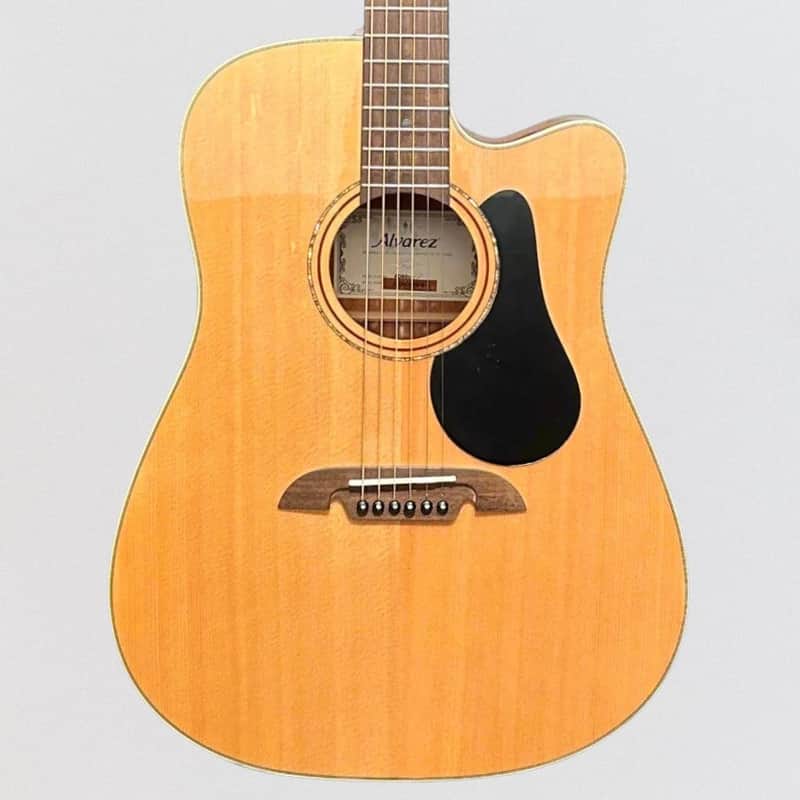 Alvarez AD30CE Dreadnought Acoustic Electric Cutaway Guitar - Natural image 1