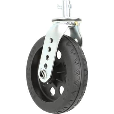 Rock N Roller RCSTR8X2BK | 2pc 8 x 2in Casters with Brakes | Foam-Filled No-Flat Tires image 2