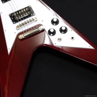 Edwards E-FV-120D Cherry Red, Flying V Style, Seymour Duncan Pickups, 2022 Brand New image 5
