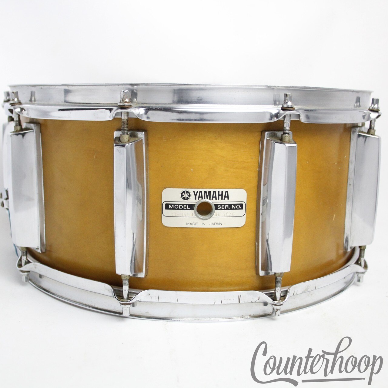 Yamaha 14x6.5"Recording Custom 9000 Snare Drum SD-065D Japan Birch Vintage 70s* — main photograph