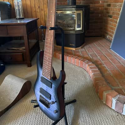 Ibanez RGIR9FME-FDF Iron Label 2019 - Faded Denim Flat image 5