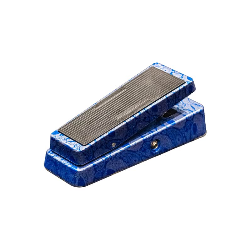 Flattley Wah Pedal 10th Anniversary Edition - Blue Paisley Skulls image 1