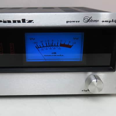 MARANTZ 140 POWER AMPLIFIER PRO SERVICED FULLY RECAPPED WITH BLUE LEDS image 6