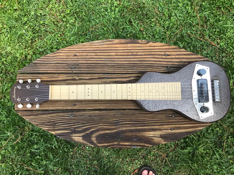 Vintage Harmony Hawaiian Lap Steel Guitar electric w/ Gibson P90 pickup great player image 1