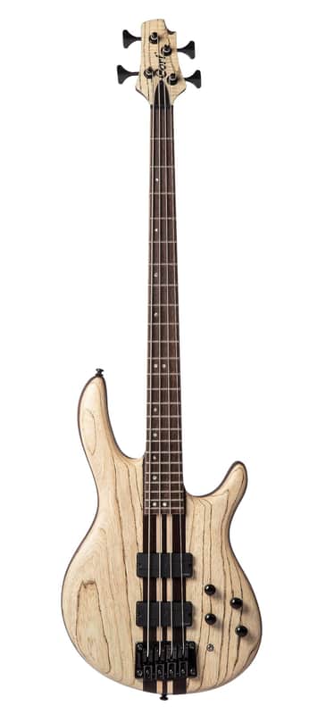 Cort, 4-String Bass Guitar, Right, Etched Natural Black (A4ULTRAENB) image 1