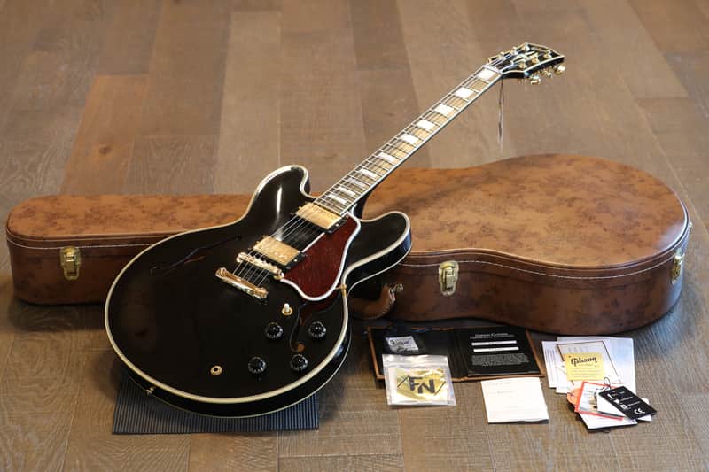 2022 Gibson Custom Shop '59 ES-355 Reissue Semi-Hollow Electric Guitar Ebony + COA OHSC
