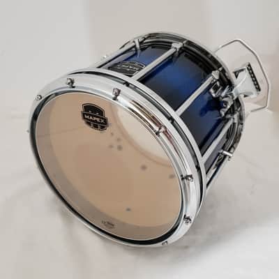 Mapex Quantum XT High Tension Marching Snare Drum--Blue Galaxy Sparkle Burst image 4
