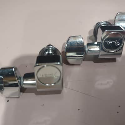 Fender 6 In-Line Tuning Heads - 2 Pin - Chrome image 12