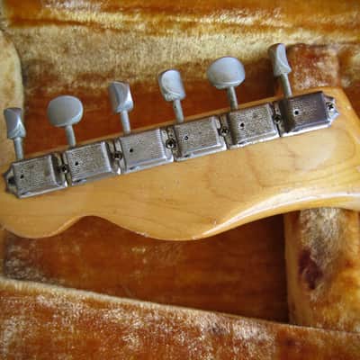 Fender "Esquire" Spanish Electric Solid Body Electric Guitar Original Brown Case Circa-1960-Blonde Lacquer Ash Body image 14