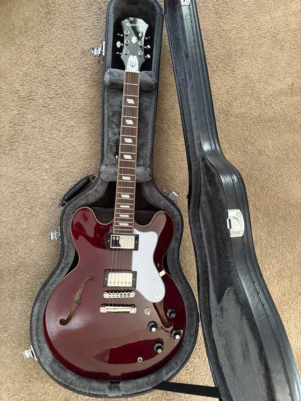 Epiphone Noel Gallagher Riviera 2024 - Dark Red Wine image 1