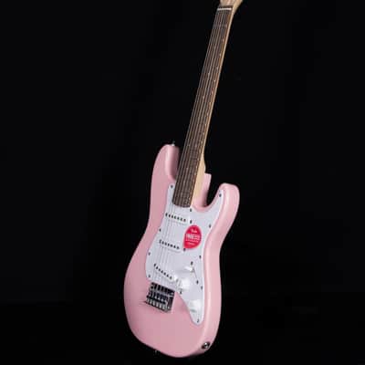 Squier Mini Stratocaster, Laurel FB, Shell Pink image 6