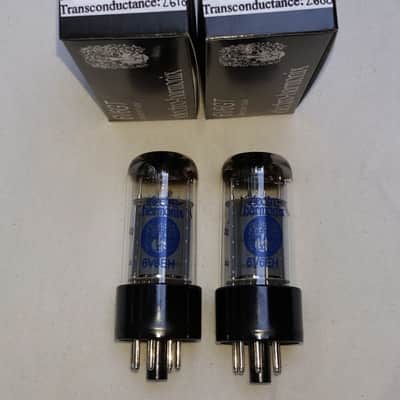 New 2x Electro Harmonix 6V6GT / 6V6 | Matched Pair / Duet / Two | EH | Free Ship