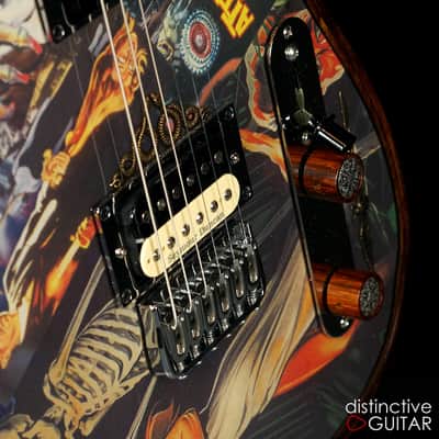 Walla Walla Maverick Pro Crystal Screaming Skulls - Chambered Body Tele image 14