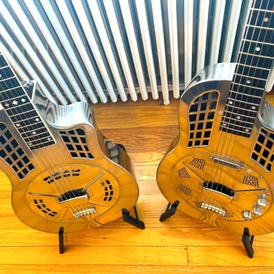 Reso Rocket Steel Cutaway Single Cone 2024 Rubbed Nickel - Discounted because of small dent on the side -IN STOCK NOW! image 9