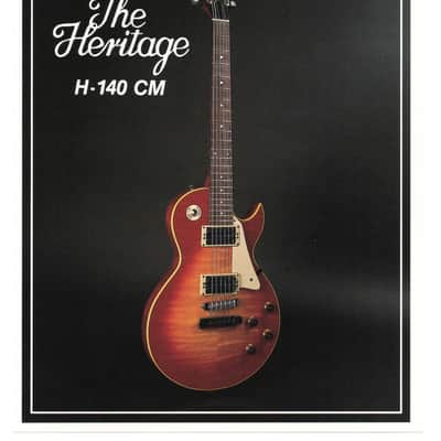 Heritage Guitars- H-140 CM, promotional print/cut sheet, 1988 image 1