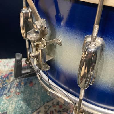 Slingerland - 7x14" No. 157 Snare Drum 1950's - Blue Duco, 8 Lugs, 3-Point, Calf Head (JL Sling #59) image 9