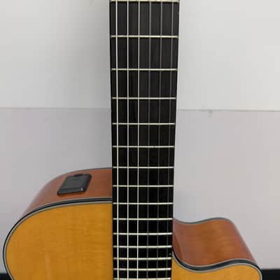 Used Yamaha NTX700 Solid Spruce Top Classical Acoustic-Electric Classical Guitar Natural image 6