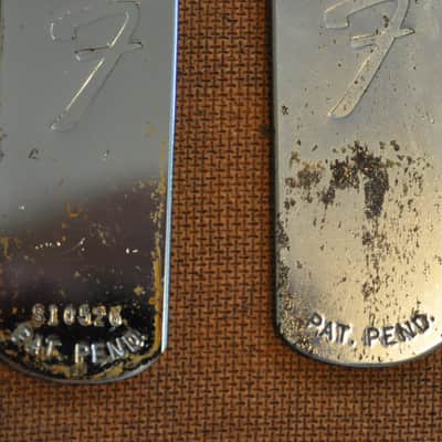 Fender 14" Tilt Back Legs Vintage Original Pat. Pend embossed on legs 1960's image 9