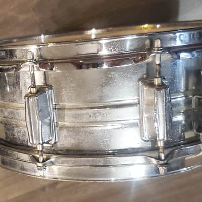 Pearl STEEL / ACIER SNARE 14'' x 5'' 1985 - CHROME image 8