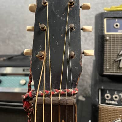 Silvertone F-61 Parlor Acoustic Guitar 1960’s - Sunburst image 11