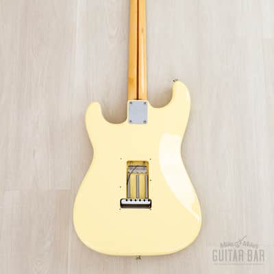 1994 Fender Custom Edition Yngwie Malmsteen Stratocaster ST72-140YM Yellow White w/ Dimarzio & Tweed Case, Japan MIJ image 3