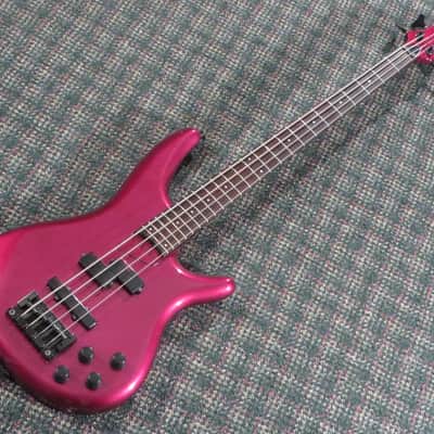 1990 Ibanez MIJ SR800 SoundGear 4-String Bass Purple Neon! w/hardshell case image 7