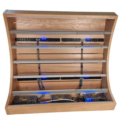18U / 196hp Eurorack case MARIZILLA • Dark oak • Rails + M3 nuts • Powered image 9