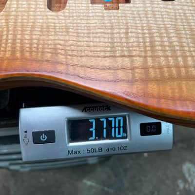 Warmtone CG Hss Strat Style Guitar Body Flamed Maple “Sunset” 3.7lbs image 10