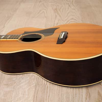 1970s Matao MW-405 Jumbo Vintage Acoustic Guitar Spruce Rosewood Hoshino Japan w/ Case image 10