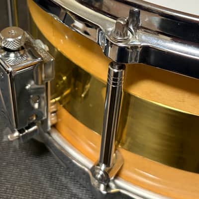 Gretsch (Legend) S-0613-FMB Free Floating 2by4 Maple-Brass-Maple 6”x13” Snare Drum RARE 2000s - Natural image 8