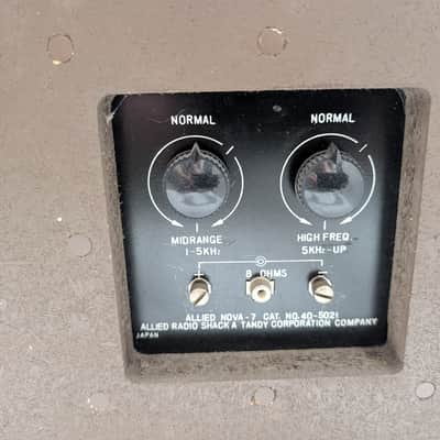 Allied Nova 7 Floor Speakers Vintage HiFi Stereo Tower Home Audio Pair image 5