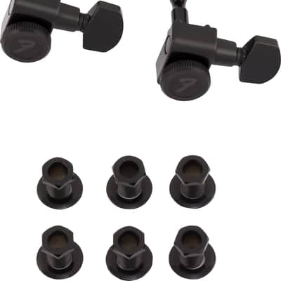 FENDER - Locking Stratocaster/Telecaster Staggered Tuning Machines (Black) (6) - 0990818400 image 1
