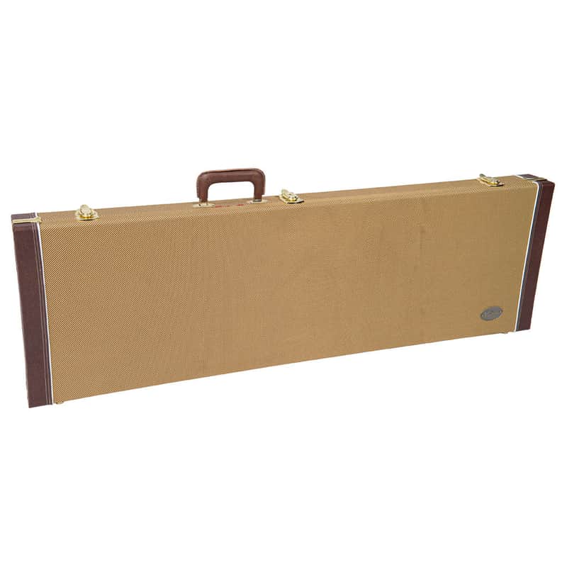 Vintage Deluxe Bass Guitar Case ~ Oblong Tweed