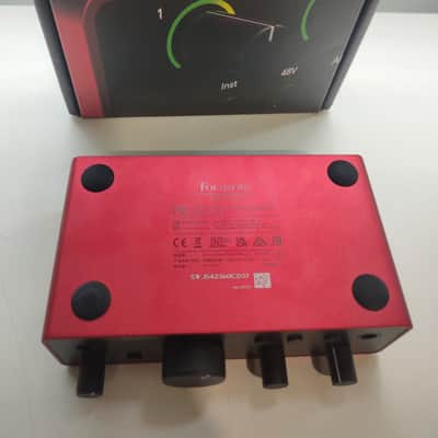 Focusrite Scarlett Solo 4rd Gen USB Audio Interface 2019 - Present - Red / Black image 5