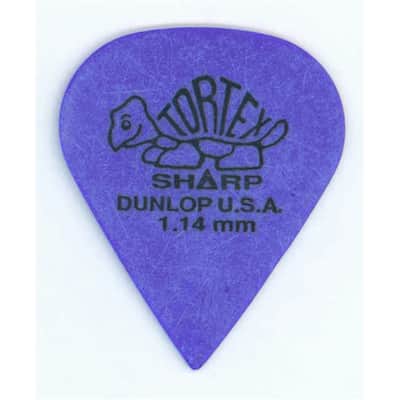 Dunlop 412P1.14 Tortex Sharp Purple image 1