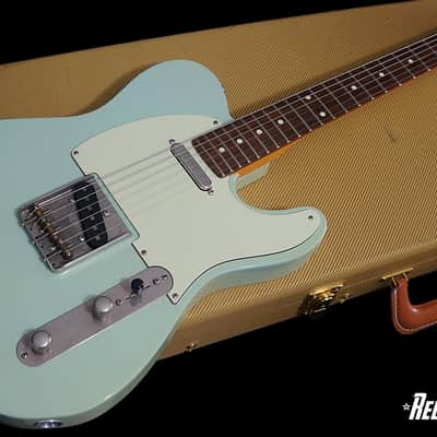 Angry Angus Guitars Testy in Sonic Blue Tele T-Style Guitar USA made image 2