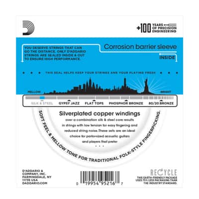 D'Addario A-Guit.Strings EJ40 11-47 Silk&Steel - Acustic Guitar Strings image 2
