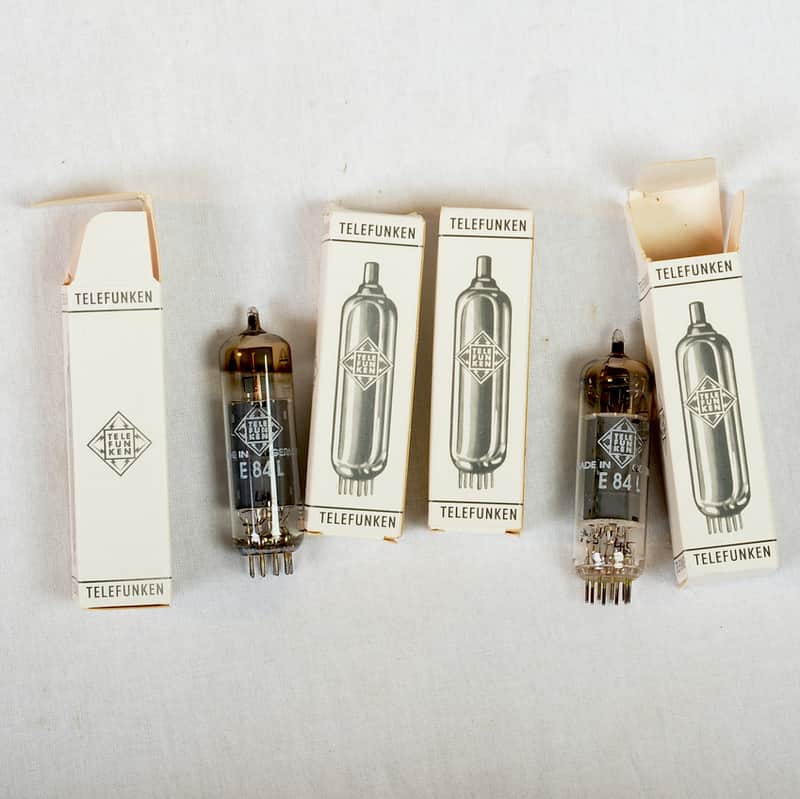 Matched Quad Telefunken E84L Power Tubes – Made in Germany – Tests Good – Plenty of Life Remaining image 1