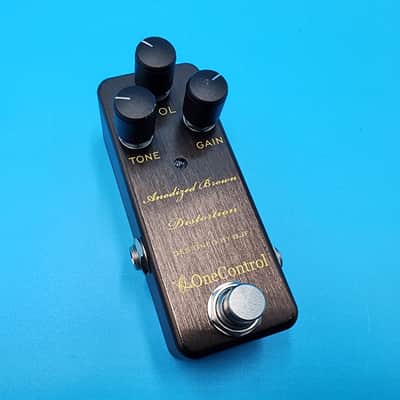 One Control Anodized Brown Distortion 2010s - BrownOne Control Anodized Brown Distortion Guitar Effect Pedal Designed BJF Bass image 6