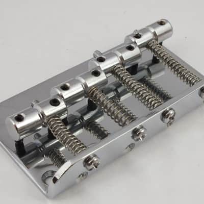 Chrome 4 String Bass Guitar Bridge for Precision & Jazz Bass style bass guitars image 4