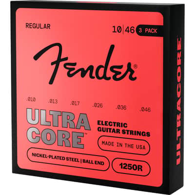 Fender 1250R Ultracore 10-46 - 3-Pack - Electric Guitar Strings image 2