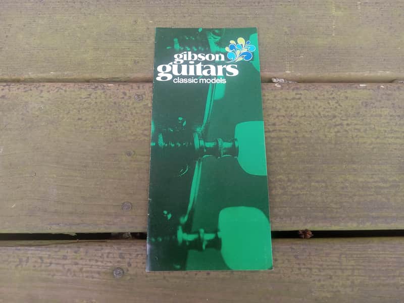 Vintage 1970 Gibson Classic Models (Classical Guitar) Pamphlet Catalog! Original Case Candy, Paperwork! image 1