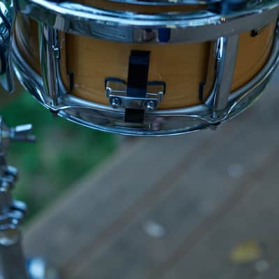 Pearl M1060 10x6" Maple Popcorn Snare Drum 2010s - Clear finish image 4