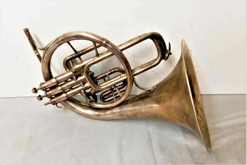 King Vintage King H. N. White Marching French Horn with Piston